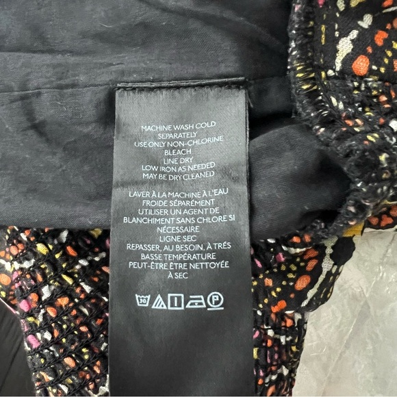 New By Anthropologie One Shoulder Linen Cropped Top Orang Motif Medallion boho - Picture 11 of 14